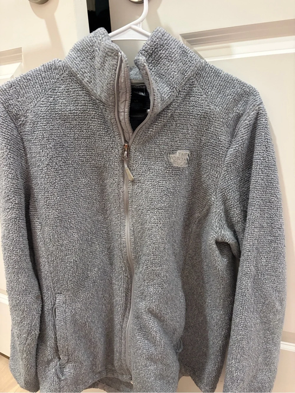 The North Face Gray Fleece Jacket - Cozy Full-Zip